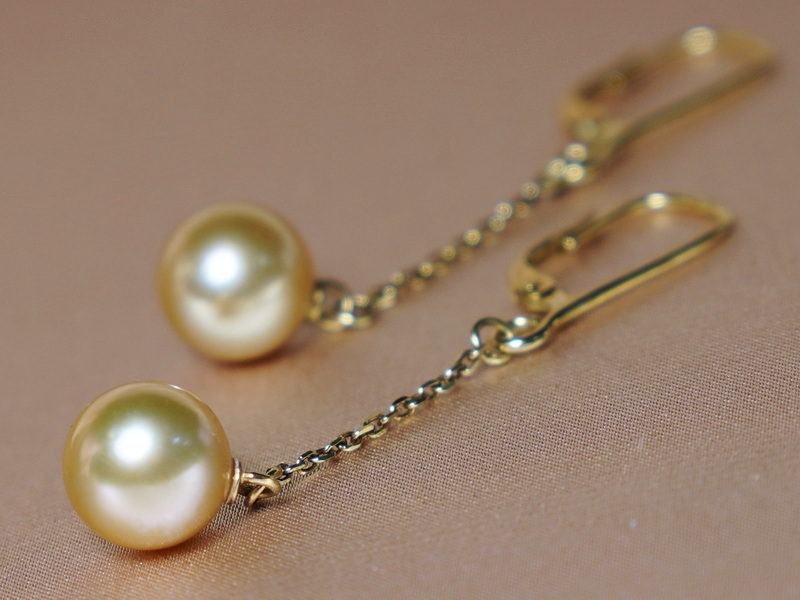 Náušnice se zlatožlutých perel Jižního Pacifiku BC020YE-G Náušnice se zlatožlutých perel Jižního Pacifiku BC020YE-G