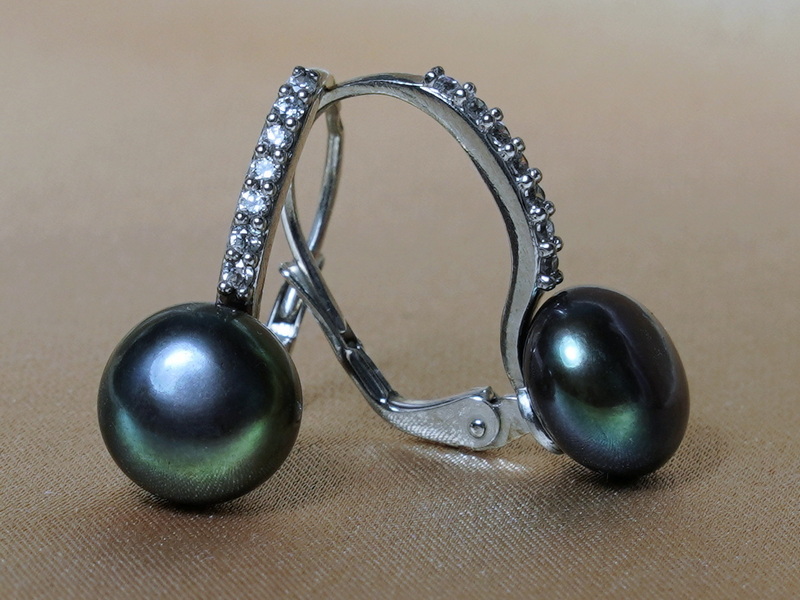 Perlové náušnice BC021SBE-B Perlové náušnice BC021SBE-B