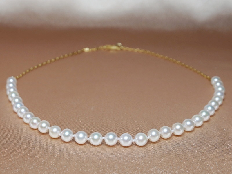 Perlový náhrdelník japonské akoya perly AAA APNCH001C Perlový náhrdelník japonské akoya perly AAA APNCH001C