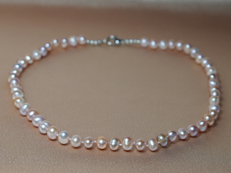 Perlový náhrdelník BPN07A+PG Perlový náhrdelník BPN07A+PG