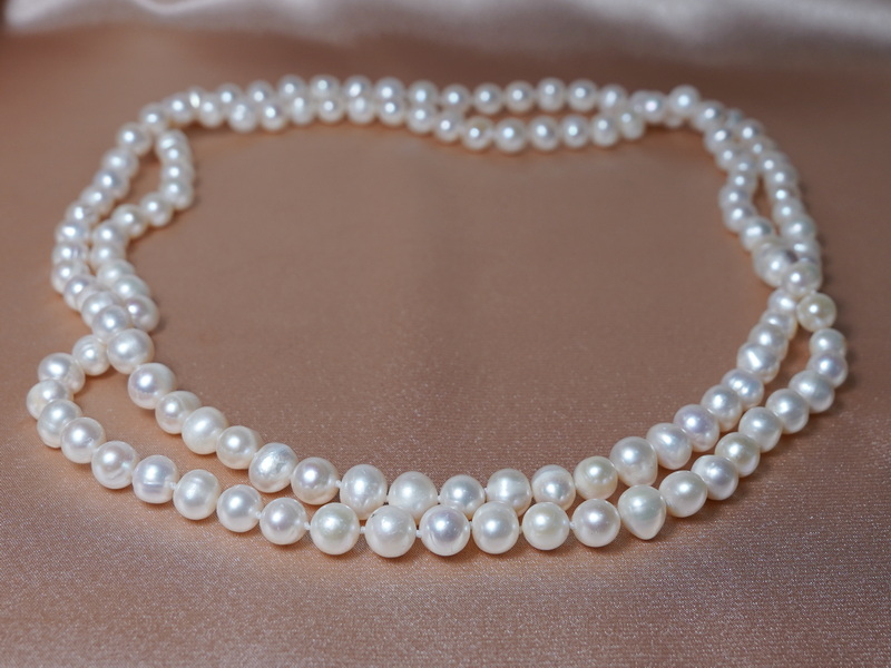 Perlový náhrdelník DPN8090A+wW Perlový náhrdelník DPN8090A+wW