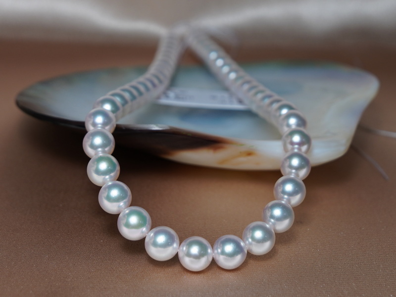 Náhrdelník japonské akoya perly 9mm AAA APN9095C Náhrdelník japonské akoya perly 9mm AAA APN9095C