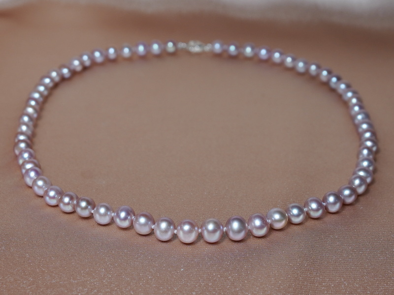 Náhrdelník říční perly 6-7mm ROSN6070AA+lZ Náhrdelník říční perly 6-7mm ROSN6070AA+lZ