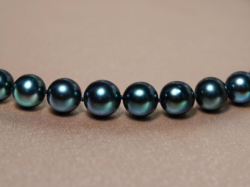 Perlový náhrdelník tahitské perly TPN051SS Perlový náhrdelník tahitské perly TPN051SS