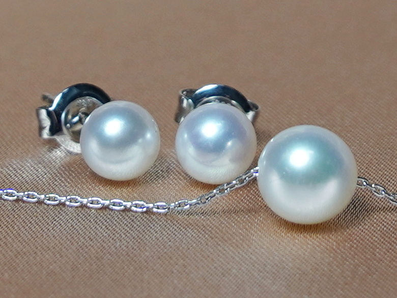 Set šperků z japonských akoya perel AAA APSET020 Set šperků z japonských akoya perel AAA APSET020