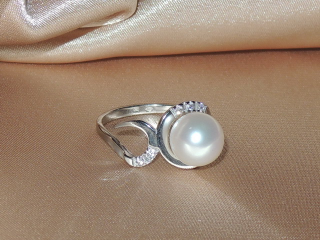 Prsten s perlou BC03SR-W Prsten s perlou BC03SR-W