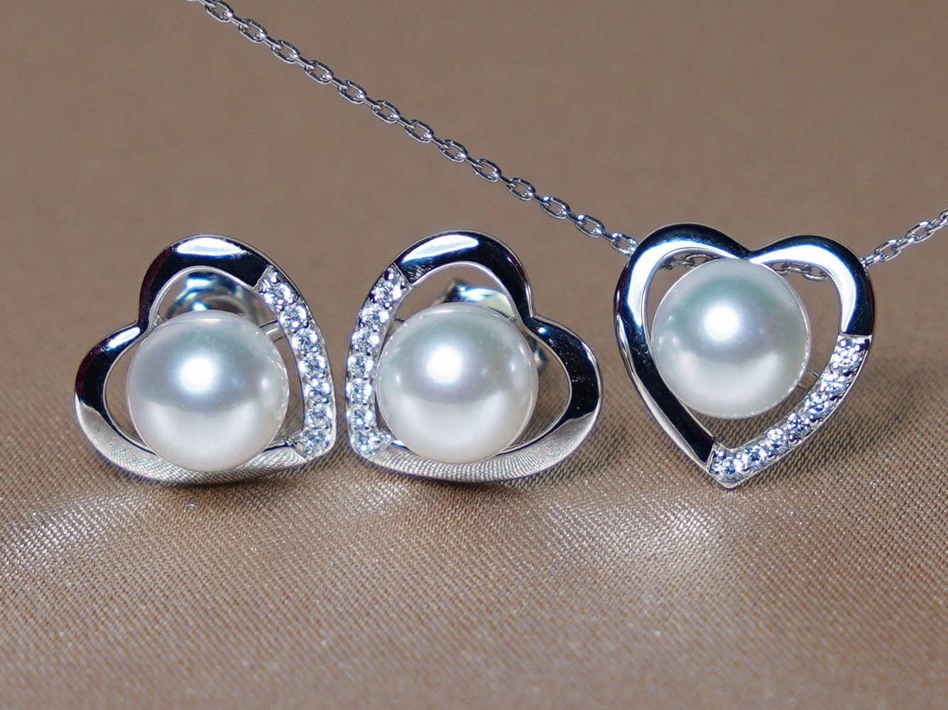 Set šperků z říčních perel WW014WS-FW Set šperků z říčních perel WW014WS-FW