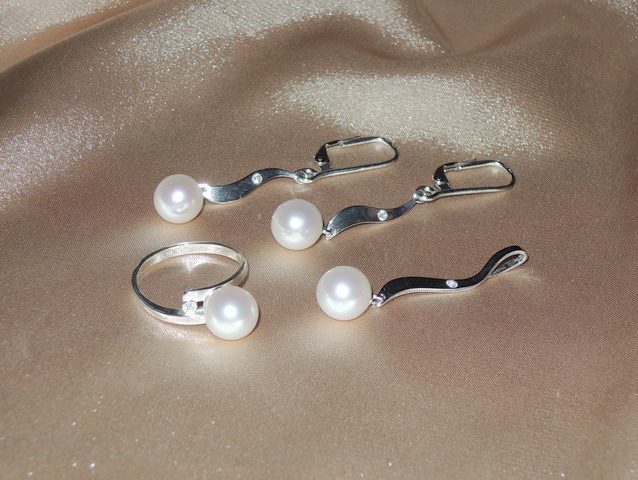 Šperky s perlami BC04SS-W Šperky s perlami BC04SS-W