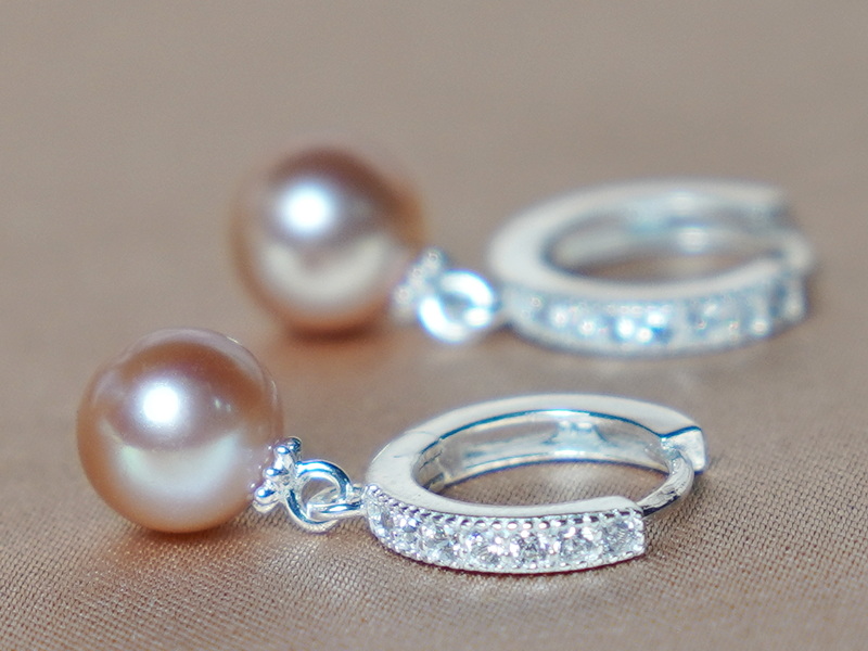 Stříbrné perlové náušnice RSE300AAApG Stříbrné perlové náušnice RSE300AAApG