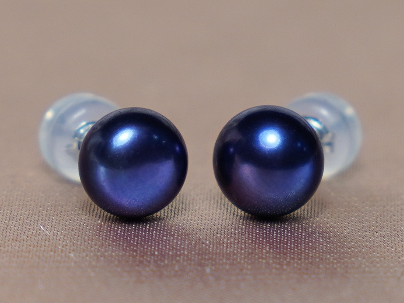 14K zlaté napichovací perlové náušnice BSE14WG 14K zlaté napichovací perlové náušnice BSE14WG