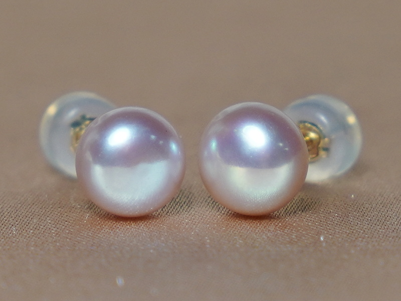 14K zlaté napichovací perlové náušnice LSE14YG 14K zlaté napichovací perlové náušnice LSE14YG