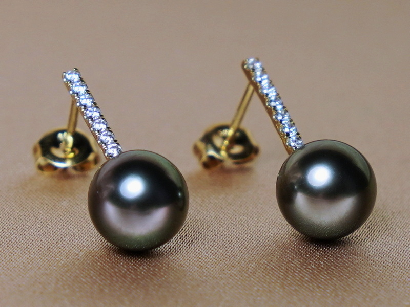 Zlaté náušnice s perlami WW015YE-T Zlaté náušnice s perlami WW015YE-T