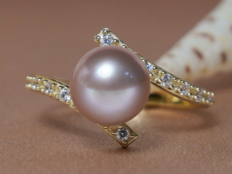 Zlatý prsten 14K s perlou BC029YFR-L Zlatý prsten 14K s perlou BC029YFR-L