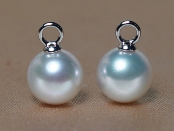 Bílé perly Jižního Pacifiku se zlatými očky WW018WE-W