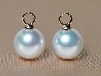 Japonské akoya perly se zlatými očky 14K WW018YE-A