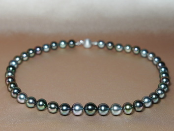 Luxusní náhrdelník z tahitských perel Aurora Peacock TPN61OP Luxusní náhrdelník z tahitských perel Aurora Peacock TPN61OP