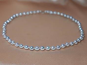 Náhrdelník šedé mořské akoya perly APN6570AAsM Náhrdelník šedé mořské akoya perly APN6570AAsM