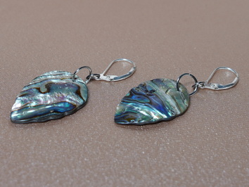 Náušnice z lastury Abalone ALPE010G