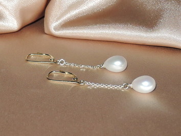 Perlové náušnice BC020TyE-W Perlové náušnice BC020TyE-W