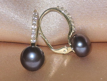 Perlové náušnice BC021YBE-B Perlové náušnice BC021YBE-B