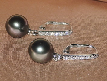 Perlové náušnice BC024TDwE Perlové náušnice BC024TDwE