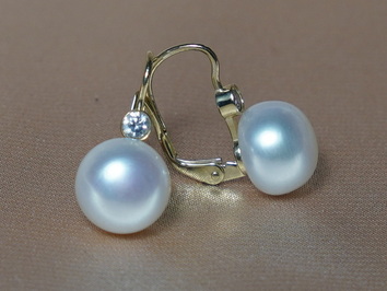 Perlové náušnice bílé říční perly DS222YBE-W Perlové náušnice bílé říční perly DS222YBE-W