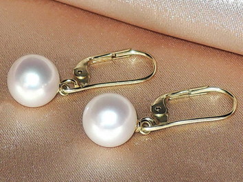 Perlové náušnice FE003wM Perlové náušnice FE003wM