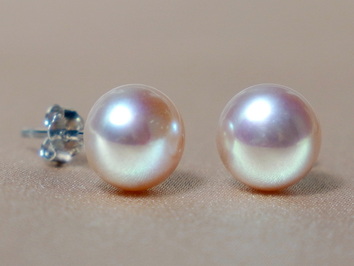 Perlové náušnice pravé perly růžové PE0144E Perlové náušnice pravé perly růžové PE0144E