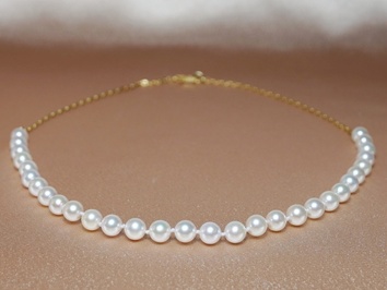 Perlový náhrdelník japonské akoya perly AAA APNCH001C Perlový náhrdelník japonské akoya perly AAA APNCH001C