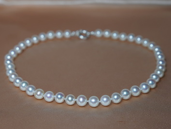 Perlový náhrdelník z říčních perel AAA 8,5mm RSN8595AAAwA Perlový náhrdelník z říčních perel AAA 8,5mm RSN8595AAAwA