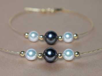 Perlový set 18K tahitské a akoya perly WW015YS-TA