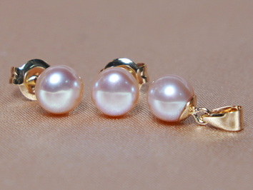 Set šperků 14K s pravými perlami FPS200yP-P Set šperků 14K s pravými perlami FPS200yP-P