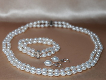 Šperky s perlami DOSET06AA+wJ