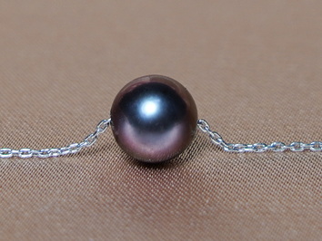 Pravá perla na zlatém řetízku FPN095AAAwB Pravá perla na zlatém řetízku FPN095AAAwB