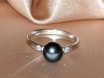 Prsten s perlou BC027WBR-B Prsten s perlou BC027WBR-B