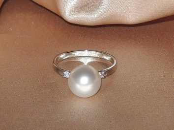 Prsten s perlou BC027WR-W