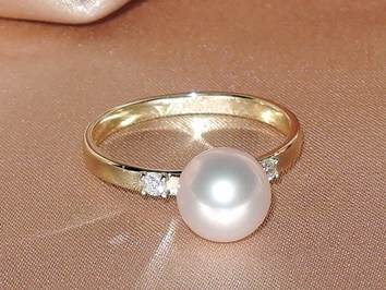 Prsten s perlou BC027YFR-W Prsten s perlou BC027YFR-W