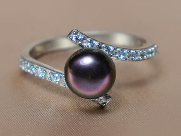 Prsten s perlou BC029SBR-B Prsten s perlou BC029SBR-B