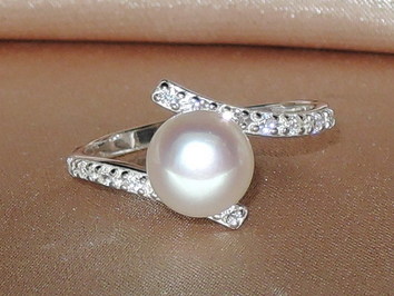 Prsten s perlou BC029WBR-W Prsten s perlou BC029WBR-W