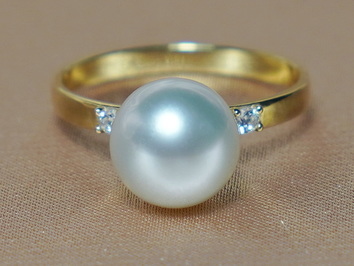 Prsten s perlou Jižního Pacifiku BC027YR-W Prsten s perlou Jižního Pacifiku BC027YR-W