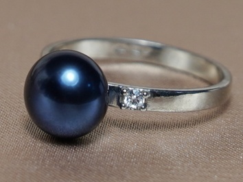 Prsten s pravou perlou 14K BC027WBR-B