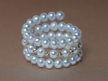 Prsten z pravých perel a 18K zlata PR15SP