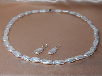 Set šperků z pravých říčních perel FJPSET1520wG