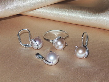 Šperky s perlami BC05SS-P Šperky s perlami BC05SS-P