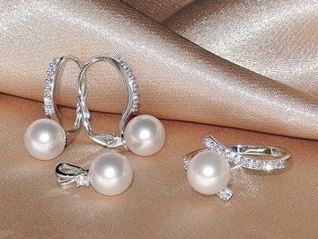 Šperky s perlami BC130WFS-W Šperky s perlami BC130WFS-W