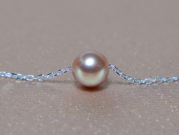 Stříbrný náhrdelník s pravou říční perlou AAA N123SpU Stříbrný náhrdelník s pravou říční perlou AAA N123SpU