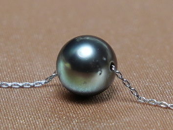 Tahitská perla na 14K zlatém řetízku TPN777AA+wG Tahitská perla na 14K zlatém řetízku TPN777AA+wG