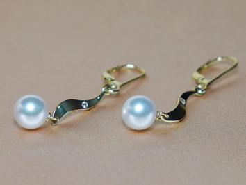 Perlové náušnice BC04YE-A Perlové náušnice BC04YE-A