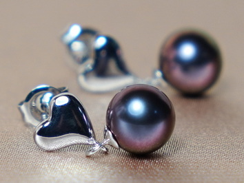 Zlaté náušnice 14K se sladkovodními perlami WW03WHE-FB Zlaté náušnice 14K se sladkovodními perlami WW03WHE-FB