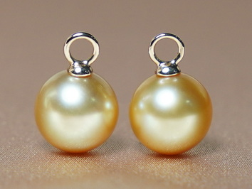 Zlatožluté perly Jižního Pacifiku se zlatými očky 14K WW018YE-G Zlatožluté perly Jižního Pacifiku se zlatými očky 14K WW018YE-G